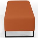 Ver imagem 6 de Puff Decorativo Sala de Estar Bali W01 Base Ferro 120x50 cm Tecido Terracota - Lyam Decor