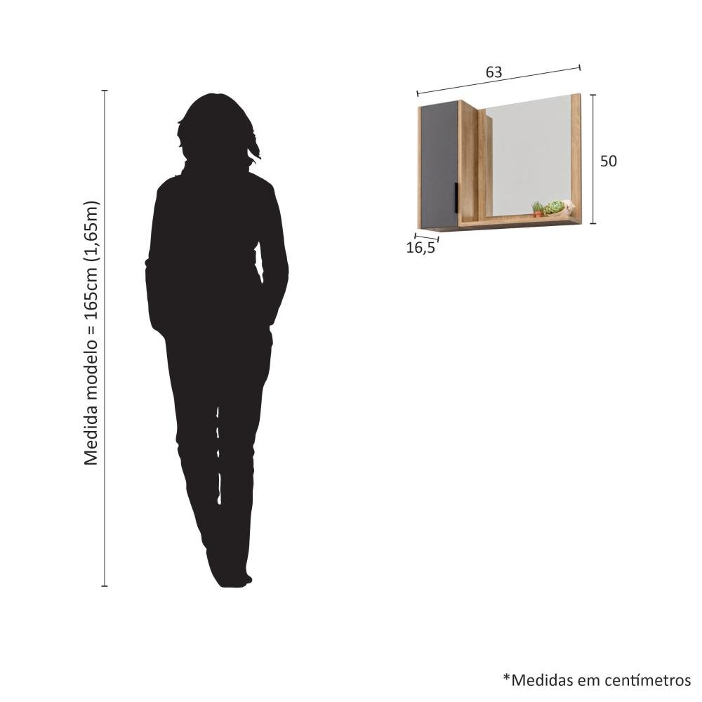 Espelheira para Banheiro Ayra Estilare - 2