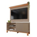 Ver imagem 6 de Rack com Painel Ate 55" Mondrian e Cristaleira com LED Mondrian Bege/White