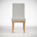 Ver imagem 4 de KIT 6 Cadeiras Reforçada para Mesa de Jantar Luxo Linho Cor:Linho Cinza Claro