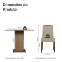 Ver imagem 3 de Conjunto Sala de Jantar Tampo de Madeira 4 Cadeiras Rustic/crema/imperial Aspen Madesa