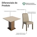 Ver imagem 4 de Conjunto Sala de Jantar Tampo de Madeira 4 Cadeiras Rustic/crema/imperial Aspen Madesa