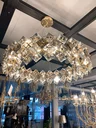 Ver imagem 3 de Pendente/lustre Ø88x17cm Monaco Metal Dourado com Cristais Transparentes 12 Lâmpadas E14 Tupiara
