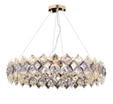 Ver imagem 1 de Pendente/lustre Ø88x17cm Monaco Metal Dourado com Cristais Transparentes 12 Lâmpadas E14 Tupiara