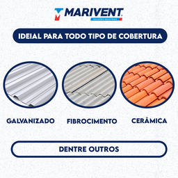 Exaustor Eólico Industrial Marivent 24 Polegadas 610mm - 6