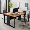 Ver imagem 1 de Mesa de Trabalho para Escritório 2 Lugares Nog Pre 1,35m F5