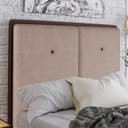 Ver imagem 2 de Cabeceira Casal 138 cm Lizz Veludo Rose Soon