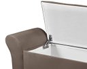 Ver imagem 5 de Recamier Baú 1,50m Lara Premium para Cama Casal Estilo Decorativo Closet Estofado Cor Marrom