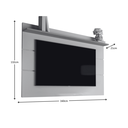 Ver imagem 3 de Painel para Tv até 60 Polegadas Suspenso com Prateleira Off White / Nature