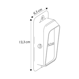 Protetor para Campainha  - Segurança Completa-área Externa/proteção/segurança- Preto - 2