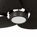 Ver imagem 2 de Ventilador de Teto Com Controle Remoto Natuvent Dahlia Led 4 Pás Madeira Preto 3000k Branco Quente