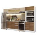 Ver imagem 2 de Armário de Cozinha Completa 100% Mdf 310 Cm Smart 01 Xa Branco/rustic/crema