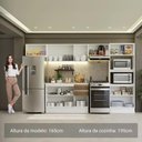 Ver imagem 4 de Armário de Cozinha Completa 100% Mdf 310 Cm Smart 01 Xa Branco/rustic/crema