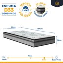 Ver imagem 6 de Cama Box com Colchão Espuma D33 Pillow In Anjos Ortosleep + Auxiliar de Espuma Unique Solteiro 88cm