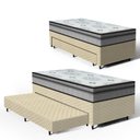 Ver imagem 1 de Cama Box com Colchão Espuma D33 Pillow In Anjos Ortosleep + Auxiliar de Espuma Unique Solteiro 88cm