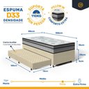 Ver imagem 4 de Cama Box com Colchão Espuma D33 Pillow In Anjos Ortosleep + Auxiliar de Espuma Unique Solteiro 88cm