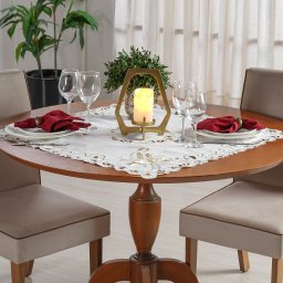 Trilho de Mesa Natalino Bordado Inglês 45x220 Lumier - 2