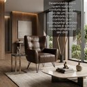 Ver imagem 4 de Poltrona Decorativa Malta Pes Ferro Courino Tcs 721 Moll