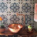 Ver imagem 2 de Cuba De Apoio Bojo Pia Cobre Puro Sem Alças Com Válvula 3L