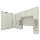 Ver imagem 1 de Quarto Modulado Casal Seletto 6 Peças com 2 Portas Deslizantes Areia - Móveis Henn