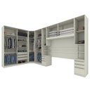 Ver imagem 3 de Quarto Modulado Casal Seletto 6 Peças com 2 Portas Deslizantes Areia - Móveis Henn