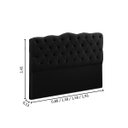 Ver imagem 3 de Cabeceira de Cama Box Madeira Estofada Casal Atena:preto
