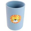 Ver imagem 3 de Copo de Silicone com Tampa e Canudo Azul Antivazamento 180ml