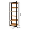Ver imagem 3 de Estante Closet Guarda Roupa Modulo 5 Prat. Freijó/Preto