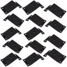 Kit 14 Chapinhas Chapa Inclinada 15º Fixação Pés Palito Rosca 5/16 Preto - 1