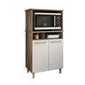 Armário para Cozinha 2 Fornos com 2 Portas - Naturale / Off White - 1