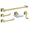 Kit Acessórios para Banheiro 5 Peças Gold Ducon Metais - 1