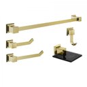 Ver imagem 1 de Kit Acessórios para Banheiro 5 Peças Gold Ducon Metais