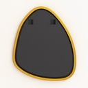 Ver imagem 5 de Espelho Orgânico com Moldura em Metal Quarto Sala Hall 70x60 Cm