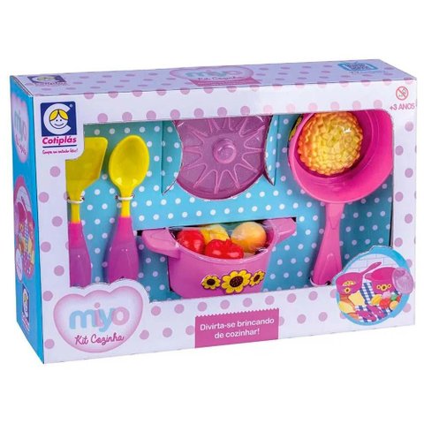Kit de Cozinha Infantil - 12 Peças - Miyo - Cotiplás