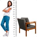 Ver imagem 6 de Kit 4 Poltrona Sala Decorativa Dallas Estofada Veludo Cinza Base Madeira Castanho - Arkell