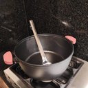 Ver imagem 5 de Kit 12 Colheres para Restaurante Inox Grandes para Servir Arroz Cabo Longo Utensílios de Cozinha