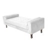 Recamier Baú Félix Solteiro 160 cm Suede - ADJ Decor - Branco - 1