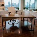 Ver imagem 2 de Mesa Escrivaninha em L 176x155 Industrial Nogal/preto Realme Mesa para Escritório Estilo em L Madeir