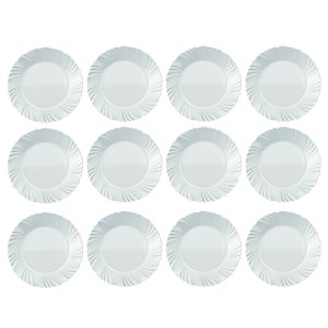 Prato de Sobremesa Duralex Opaline Pétala 19,5 Cm 24 Unidades - Nadir