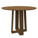 Ver imagem 3 de Conjunto Mesa Isabela sem Tampo de Vidro 100cm com 4 Cadeiras Caroline - Imbuia / Lux