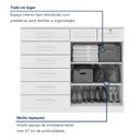 Ver imagem 7 de Cômoda para Quarto 8 Gavetas 2 Portas com Chave Toronto 142cm Bege Amêndoa Clean/Off White