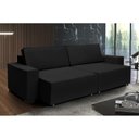 Ver imagem 1 de Sofá Dallas 2.30m Retrátil - Preto