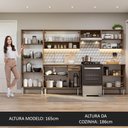 Ver imagem 6 de Armário de Cozinha Completa 293cm com Pia Rustic/Branco Emilly Madesa 08