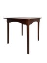 Ver imagem 3 de Mesa Fixa de Madeira Retangular Pés Redondos Tampo Multilaminado Imbuia