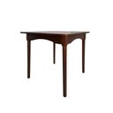 Ver imagem 3 de Mesa Fixa de Madeira Retangular Pés Redondos Tampo Multilaminado Imbuia