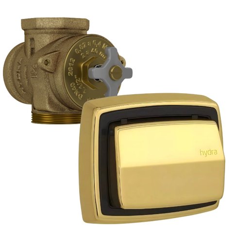 Válvula Descarga Hydra Max 1.1/2" C/acabamento Dourado 2550d112
