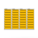 Ver imagem 2 de Armário de Aço para Correspondência 32 Portas - Nk 2716 Nilko Armários Amarelo Chave Padrão