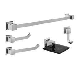 Kit Acessórios para Banheiro 5 Peças Premium Ducon Metais - 1