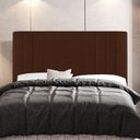 Ver mais imagens de Kit Cabeceira E Baú Cama Box King 195Cm Suede Terracota