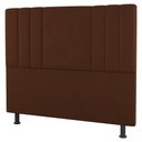 Ver imagem 3 de Kit Cabeceira E Baú Cama Box King 195Cm Suede Terracota